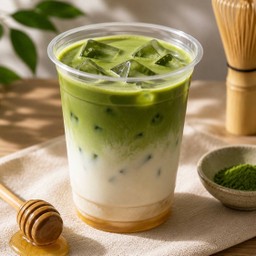Matcha honey latte