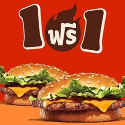 [ซื้อ 1 ฟรี 1] เบอร์เกอร์หมูย่างบาร์บีคิวชีส ซื้อ 1 แถม 1!