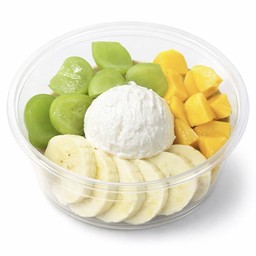 Greek yogurt x มะม่วง x กล้วย x องุ่น