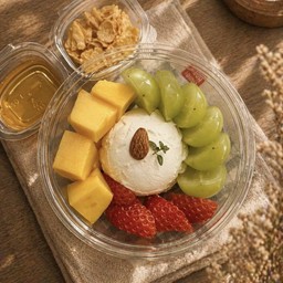 Greek yogurt x มะม่วง x สตรอเบอร์รี่นำเข้า x องุ่น