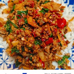 ข้าว+ผัดกะเพรา
