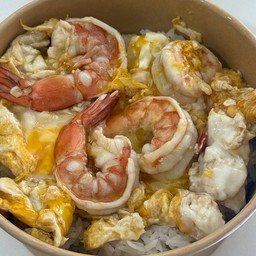 ข้าวหอมมะลิไข่ขยี้กุ้ง