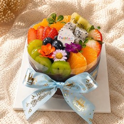 เค้กชอคโกแลตหน้านิ่มครึ่งปอนด์ #ผลไม้รวม🍓🍊🍇🫐