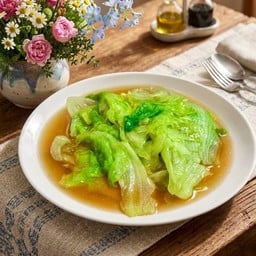 ผักกาดแก้วผัดน้ำมันหอย มังสวิรัติ