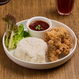 ข้าวไก่กรอบ ซอสเปรี้ยวหวาน สไตล์เกาหลี D
