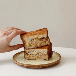 Shokupan Tuna Egg and Corn Sandwich