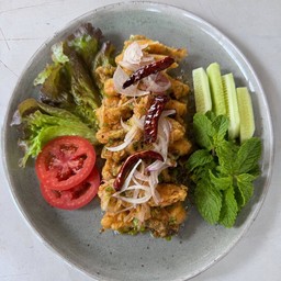 ลาบปลากระพงทะเล
