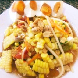 ตำข้าวโพดไข่เค็ม