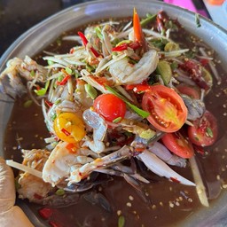 ตำกุ้งสดปูม้า