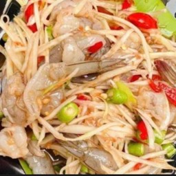 ตำกุ้งสด