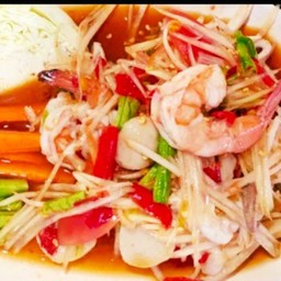 ตำกุ้งสุก