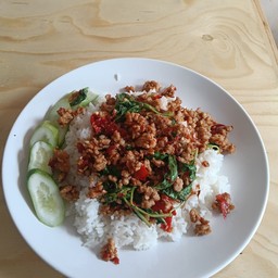ผัดกระเพราหมูสับ