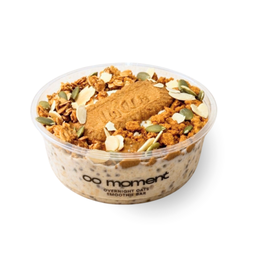 Biscoff Crumbs overnight oats bowl