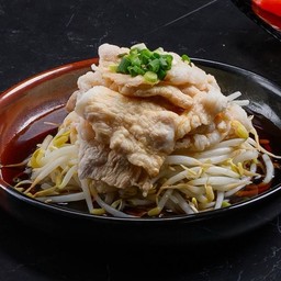 หมูสไลด์ราดซอสพอนสึ