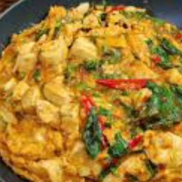 ข้าวไข่ข้นห่อหมกไก่