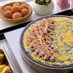 เครป ไข่ หมู ปูอัด