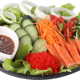 สลัดปูอัดไข่กุ้ง