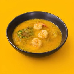 แกงส้มไข่เจียวชะอมกุ้ง (เลือกความเผ็ดไม่ได้)