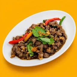 หมูสับผัดกะปิ (กับข้าว)