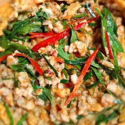 ข้าวไข่ข้นห่อหมกไก่สับ