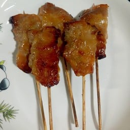 หมูปิ้ง 5 ไม้ + ข้าว