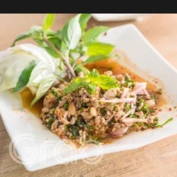 ลาบเนื้อสุก