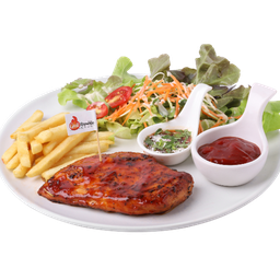 สเต็กไก่สไปซี่บาบีคิว (Chicken Spicy BBQ)
