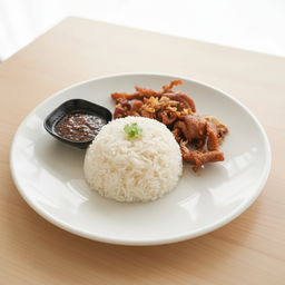 ข้าวหมูทอดน้ำปลา