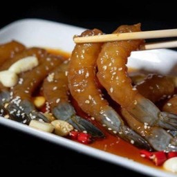 กุ้ง ดองซีอิ้วเกาหลี