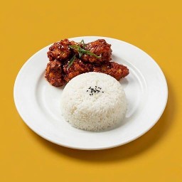 ข้าวไก่ซอสพริกไต้หวัน (เผ็ดมาก)