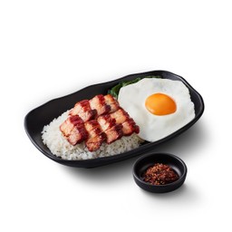 ข้าวหมูแดงสูตรฮ่องกงไข่ดาวเดี่ยว