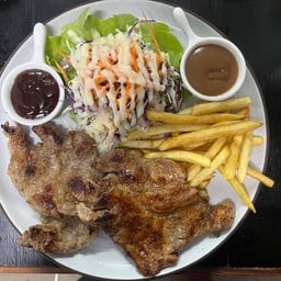 สเต็กคอมโบหมู+หมู