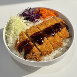 ข้าวหน้าหมูทอดทงคัตสึ (Pork Tonkatsu Rice)