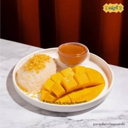 ข้าวเหนียวมะม่วงน้ำดอกไม้ (ซอสชาไทย) (วันนี้มะม่วงเปรี้ยวค่ะ)