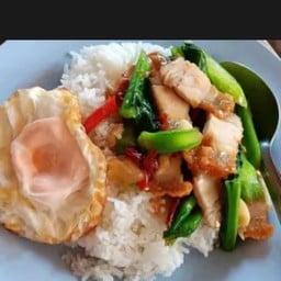 ข้าวไข่เจียว ตามสั่งเจ้าใหม่ ตลาดสวนสยาม