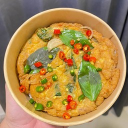 ข้าวไข่เขียว พริกสดโหระพา