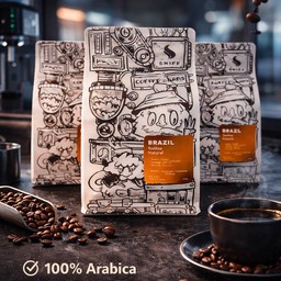 เมล็ดกาแฟBrazil Santos คั่วกลาง
