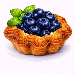 Blueburry Danish Croissant