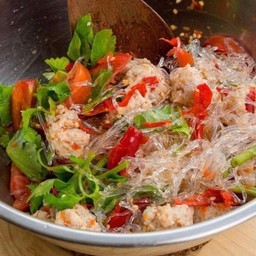 ยำวุ้นเส้นหมูสับ