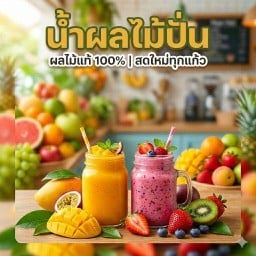 น้ำผลไม้ปั่น - วิไลรุ่งเรือง หน้ากาดป่าข่อยใต้ เชียงใหม่