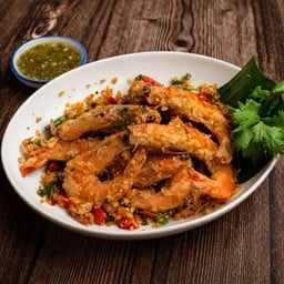 กุ้งผัดพริกเกลือ