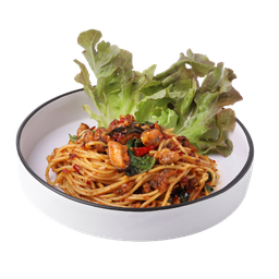 สปาเกตตี้หอยแมลงภูหอยลาย (Spaghetti with Mussel&Baby Clams)