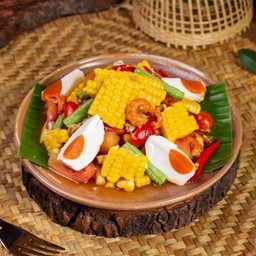 ตำข้าวโพดไข่เค็ม