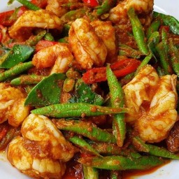 ผัดพริกแกงรวม(กับข้าว)