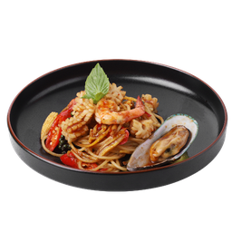 สปาเกตตีขี้เมาทะเล (Spaghetti Thai Spicy Seafood)