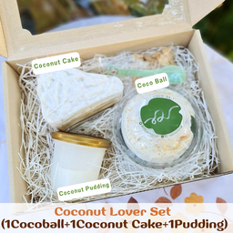 Cake box - Coconut Lover(Cocoball+Coconut cake+Pudding)*