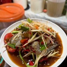 ตำกุ้งสด