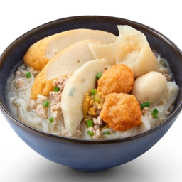 L ก๋วยเตี๋ยวหมูสับลูกชิ้นปลาน้ำใส