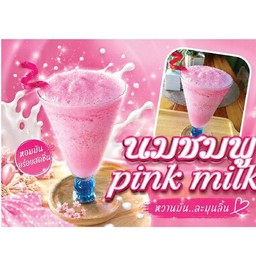 Pink sweet milk with coconut