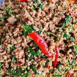 ข้าวราดกระเพราหมูสับ